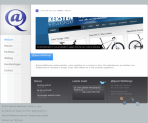 atquest.nl: @Quest WebDesign
@Quest WebDesign Nijmegen maakt websites, online spelletjes, e-commerce sites en optimaliseert websites voor vindbaarheid en resultaat in google (SEO)
