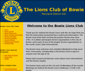 bowielions.org: Bowie Lions Club
Bowie Lions Club