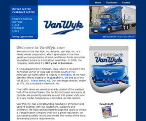 vanwyk.com: Van Wyk Inc. - OTR Trucking
