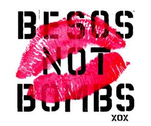 besosnotbombsvisuals.com: BESOS NOT BOMBS by Lucha
besos not bombs, cultural ammunition on cloth, conscious streetwear, political clothing, revolutionary clothing, latin flavor, hip hop streetwear, San Diego, New York, Tokyo, California