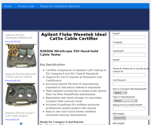 cat5ecabletesters.com: Agilent Fluke Wavetek Ideal Cat5e Cable Certifier
Agilent Fluke Wavetek Ideal Cat5e Cable Certifier