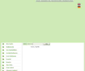 gencoptik.net: GENÇ OPTİK - GÖZLÜK & LENS Genç Optik
GENÇ OPTİK GÖZLÜK VE LENS FERHAT AKKAYA  KİLİS OPTİK OPTİK 