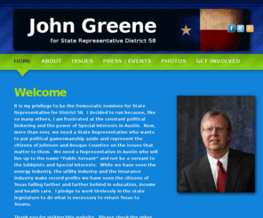 greene2010.com: John Greene :: State Representative
John Greene for 2010 Texas State Representative District 58