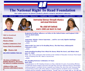 nrrf.org: NRRF - The National Right to Read Foundation - Phonics Products, Phonics Research, Phonics Advocacy
The National Right to Read Foundation - Phonics Products, Phonics Research, Phonics Advocacy