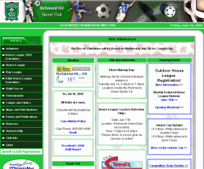 richmondhillsoccer.com: Richmond Hill S.C.
Richmond Hill S.C., event management software, League administration software, Club management software, Club management software, Club administration software, Online Registration, Facility Management Software, League Management Software, League website, Club website, web-based, registration software, league scheduling software, database, registration, schedules, standings, player statistics 