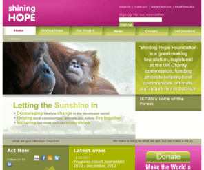 shininghope.es: Online fundraising for environmental projects, ecosystem protection & save the rainforest: Shining Hope Foundation
Shining Hope Foundation funds projects that help people, wildlife and nature live in balance