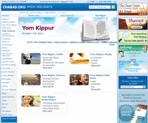 yomkippur.org: Yom Kippur - Atonement and Holiness
Virtually everything you need to know about Yom Kippur, the holiest day on the Jewish calendar: How-To Guides, Essays and Insights, Prayer Service Overviews, Stories, Multimedia, and much more!