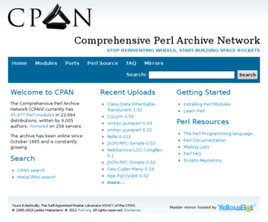 cpan.org: The Comprehensive Perl Archive Network - www.cpan.org
