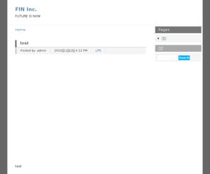 futureisnow.net: FIN Inc.
FUTURE IS NOW