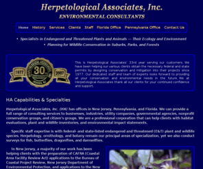 herpetologicalassociates.com: Herpetological Associates, Inc.  Home Page
Specialists in Endangered and Threatened Plants and Animals -- Their Ecology and Environment