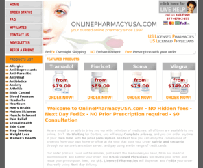 onlinepharmacyusa.com: Onlinepharmacyusa.com
Online Pharmacy USA is offering FDA approved medications online pharmacy for global next day Fedex at discount prices