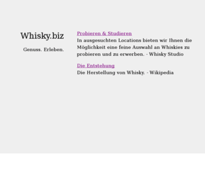 whiskybiz.com: Whisky.biz - Genuss. Erleben.
Genuss. Erleben - Whisky.biz