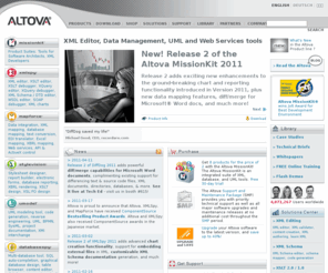 xmltube.biz: XML Editor, Data Management, UML, and Web Services Tools from Altova
Altova XMLSpy XML editor, plus other leading XML, data management, UML, and Web services software tools for application, web site, and database development, data conversion, and more.