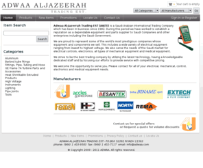 aajte.com: 
Adwaa Al-Jazerrah Trading EST (AAJTE) is a Saudi Arabian International Trading Company which has been in business since 1982. During this period we have worked to establish a reputation as a dependable equipment and parts supplier to Saudi Companies and other enterprises including the Saudi Government. We are proud to represent some of the world's most prestigious companies whose equipment and components we sell. This includes a wide variety of electrical equipment ranging from lowest to highest voltage.