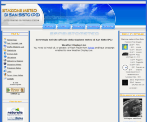 sansistometeo.com: Stazione meteo di San Sisto (PG) - Home Page
Stazione meteorologica di San Sisto (PG): Dati e grafici in tempo reale, Webcam, Previsioni, Chat e Forum Meteo