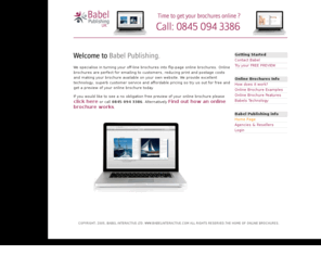 babel-publishing.com: Online brochures - Online brochures
online brochures