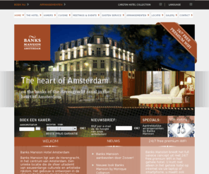 banksmansion.nl: Luxe Hotel Amsterdam - Banks Mansion Hotel Amsterdam Centrum - Luxe Hotel Nederland
Het Carlton Banks Mansion Hotel Officiële site - Banken Masion is een luxe hotel het centrum van Amsterdam ligt aan het historische Herengracht. Het Carlton Banks Mansion Hotel in Amsterdam Center geschikt voor zakelijke en toeristische reizigers die waarde hechten aan de goede dingen in het leven.