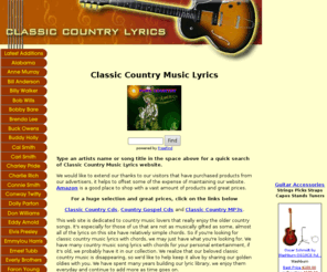 classic country music lyrics guitar chords