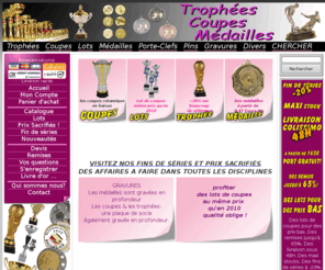 france-medaille.com: Coupes médailles trophées, des récompenses sportives en Trophées Coupes et Médailles pour votre activité sportive
France-Médailles propose des coupes des trophées et des Médailles en or, argent ou bronze, en récompenses sportives pour vos activités de sport ou autre.