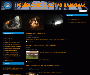 speleo-karlovac.hr: Speleologija - Speleološko društvo Karlovac - Naslovnica
Speleološko društvo, Speleološko društvo Karlovac, speleologija, Karlovac, speleološki, speleo, speleolog