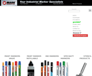 umarkers.com: U-Mark Industrial Marker and Stencil Products. Paint Markers, Ink Markers, Stencil Machines and Stencil Supplies
U-Mark, Inc, is a manufacturer of permanent industrial paint markers, permanent industrial ink markers, detergent removeable paint markers, and enzyme based stain remover pens. We are also a leading supplier of industrial stencil inks, stencil machines and stencil products.