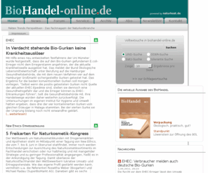 biohandel.net: BioHandel Online
BioHandel - Das Fachmagazin der Naturkostbranche // Onlineversion