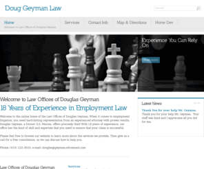 thesandiegoemploymentlawattorney.com: Law Offices of Douglas Geyman - 18 Years of Experience in Employment Law
