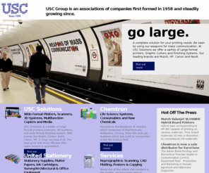 uscgp.com: USC Group - Dealer of 3D Printers, Wide Format Plotters & Scanners, Stationery, Office, Survey & Architectural Equipment, Life Science Consumables & Systems, Reprographic Services
USC Group is a groiup of companies dealing with Plan Plotters, Wide Format Plotters & Scanners, Stationery, Office, Survey & Architectural Equipment, Life Science Consumables & Systems, Reprographic Services.