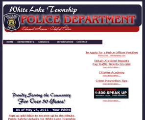 whitelakepolice.com: White Lake Township Police Department
