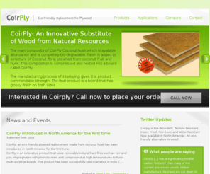 coirply.com: Coirply - Eco-friendly sustainable replacement for Plywood and MDF
Coirply is a revolutionary product made from coconut fibre