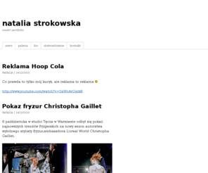 nataliastrokowska.com: natalia strokowska - model portfolio
Oficjalne portfolio modelki Natalii Strokowskiej.
