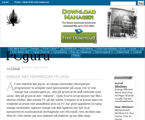 pcguru.dk: PCguru
PCguru, hjælp til det med computeren.