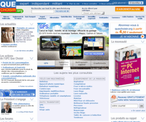 quechoisir.org: Accueil  - Que Choisir en ligne
