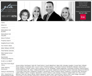 thegtateam.com: Tascha Gamroth . Sharilynn Taylor . Ken Ackerman  .  Odette Kermorvant-Sellon   'Live the life you've imagined.'
We are Portland Area Realtors who represent our clients in Buying and selling real estate property investments and homes for sale in Portland, Oregon Metropolitan areas.