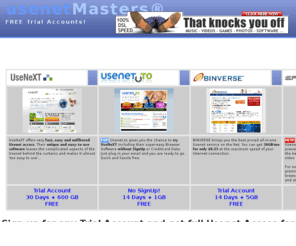 usenet-masters.com: UseNeXT and more
Usenet Provider compared - Discover how to use UseNeXT and other usenet providers for free.