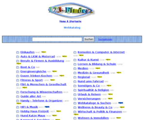 123-finder.de: Webkatalog 123-finder.de
Webkatalog und Webverzeichnis zum Homepage anmelden.