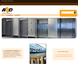 ascensoresdurango.net: inicio - ASCENSORES DURANGO S.L
