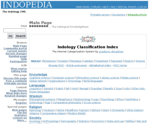 indopedia.org: Index - Indopedia, the Indological knowledgebase
