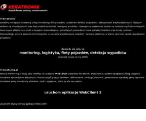monitoring.pl: monitoring, logistyka, floty pojazdów, detekcja wypadków
monitoring, logistyka, floty pojazdów, detekcja wypadków