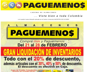 paguemenosvirtual.com: Cadena de Almacenes Paguemenos
