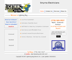 smyrnaelectricians.com: Smyrna Electricians
Smyrna Electricians is now serving Smyrna Georgia for all your electrical needs.