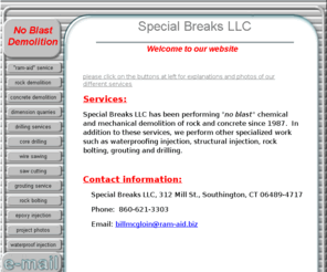 specialbreaks.biz: Special Breaks
non-explosive demoliton of rock and concrete