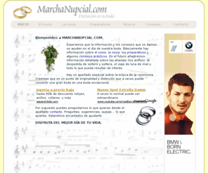 marchanupcial.com: MarchaNupcial.com - Distinción en tu boda. Todo lo que necesitas saber.
Si deseas hacer de tu boda un evento aún más especial no lo dudes. Sigue nuestros consejos y no te equivocarás.