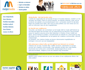 meijermedia.nl: MeijerMedia - Ontwerp logo, huisstijl, website, reclame, drukwerk - Logo ontwerpen, huisstijl ontwerpen, website ontwerpen
Voor al uw reclame, drukwerk en websites. Creatief, betaalbaar, professioneel en op maat!