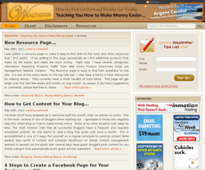 wealthifier.com: Wealthifier – Teaching How to Make Money Online
Wealthifier - Teaching How to Make Money Online: Discovering How the Rich Become Rich and the Wealthy Become Wealthy... Discovering How to Make Money Online...