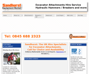 attachment-hire.com: Excavator Attachments | Hydraulic hammer hire | Breaker hire service
Specialists in excavator attachments, hydraulic hammer/ breaker hire.  Sandhurst Depots cover the country providing a fast, ‘delivered to site’ service