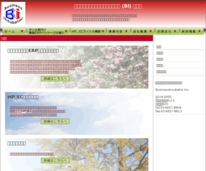 b-incubator.com: 株式会社ビジネスインキュベーター -
株式会社ビジネスインキュベーターです。当社はビジネスを一緒に考え、提案し、お客様が成長するためのサポートをコンサルテーション、システム開発等の面から支援する会社です。