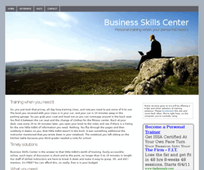 businessskillscenter.com: Business Skills Center - Personal training when your personnel need it
