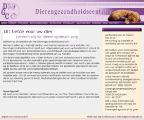 dgcrotterdam.nl: Dierengezondheidscentrum DGC Dierenkliniek Dierenarts Rotterdam
Dierenkliniek  Trimsalon en Gedragstherapie gevestigd in Rotterdam, Waar onze dierenartsen zorg dragen voor uw dier.  Uit liefde voor uw dier!