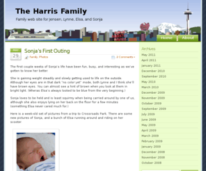 harris.cx: The Harris Family
Family web site for Jensen, Lynne, and Elsa